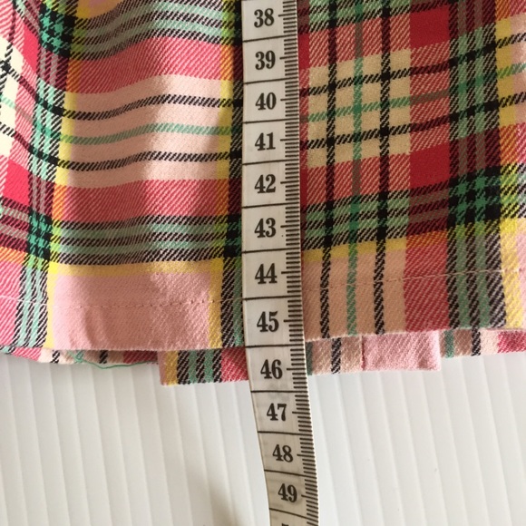 DANGERFIELD 18 plus size womens pleated plaid mini skirt pink green tartan curvy - Picture 13 of 16